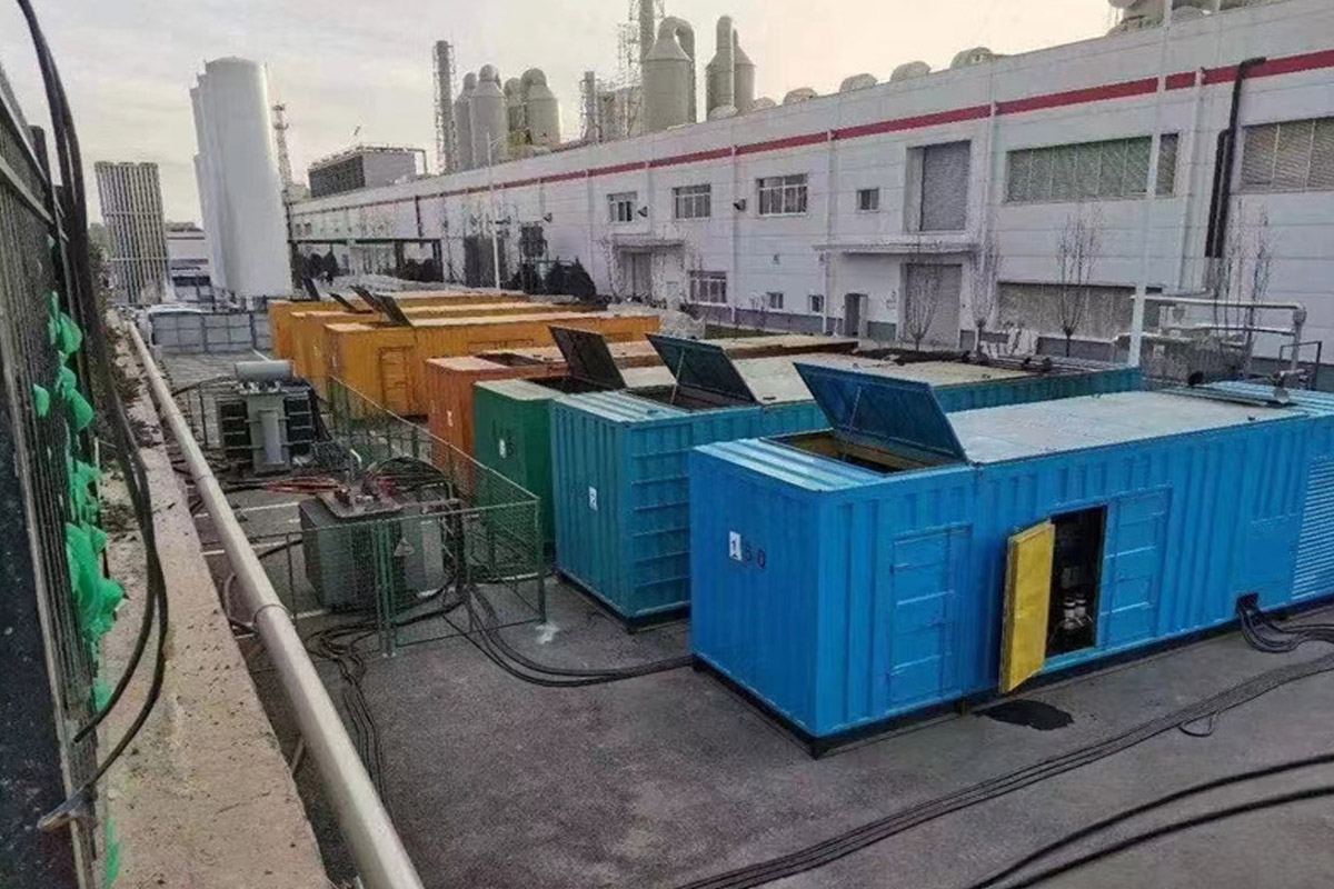 开化发电机租赁施工现场